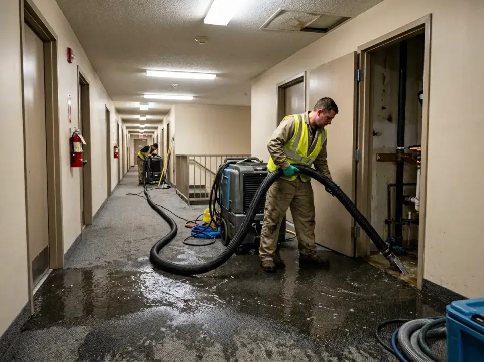 multi-unit-apartment-hallway-f-005 — frequently asked questions, Emergency Burst Pipe Water Extraction & Removal in Oxoboxo…